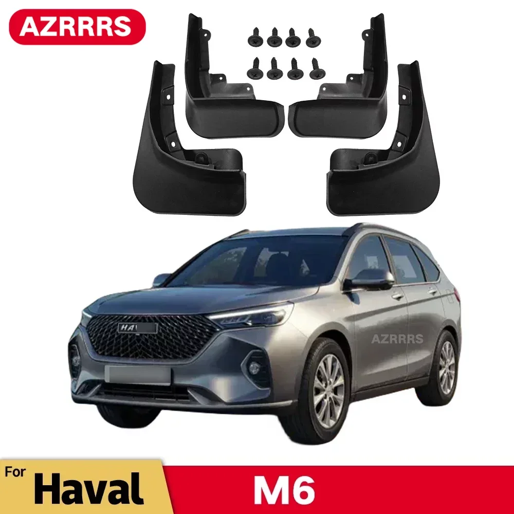 MudFlaps For Haval M6 2022 2023 2024 Mudguards Mud Flaps Splash Guards Front Rear Wheels Fender Car Accessories 4Pcs