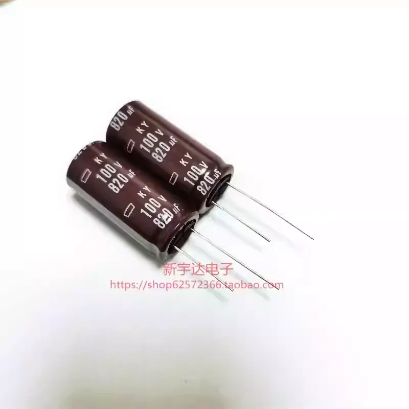 10-100PCS 100V820UF 18X40 Japanese Black Diamond KY high-frequency long-life electrolytic capacitor 820UF 100V