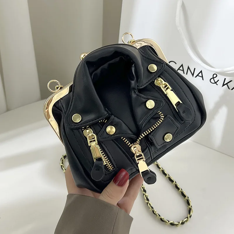 Fashion Jacket Shape Evening Party Clamp Clutch 2022 Summer Luxury Brand Women Designer Handbag Trendy Shoulder Crossbody Bag