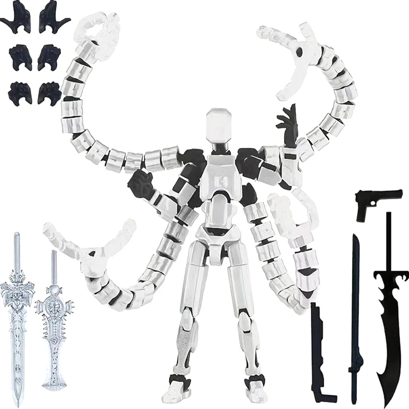 3D 인쇄 마네킹 더미 13 촉수 시리즈 장난감 액션 피규어 다중 관절 이동식 Shapeshift 로봇 부모 자녀 게임