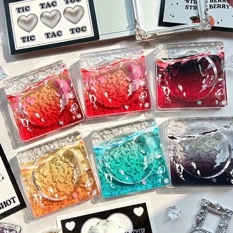 Custodia protettiva per badge anime da 58/75 mm Porta badge in acrilico Distintivo a onde subacquee Spilla in mattoni Display per materiale scolastico