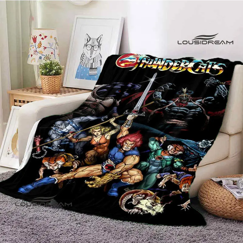 Thundercats Cartoon Printing blanket Children\'s Warm blanket t Flange blanket Home travel blanket bed linings Birthday Gift