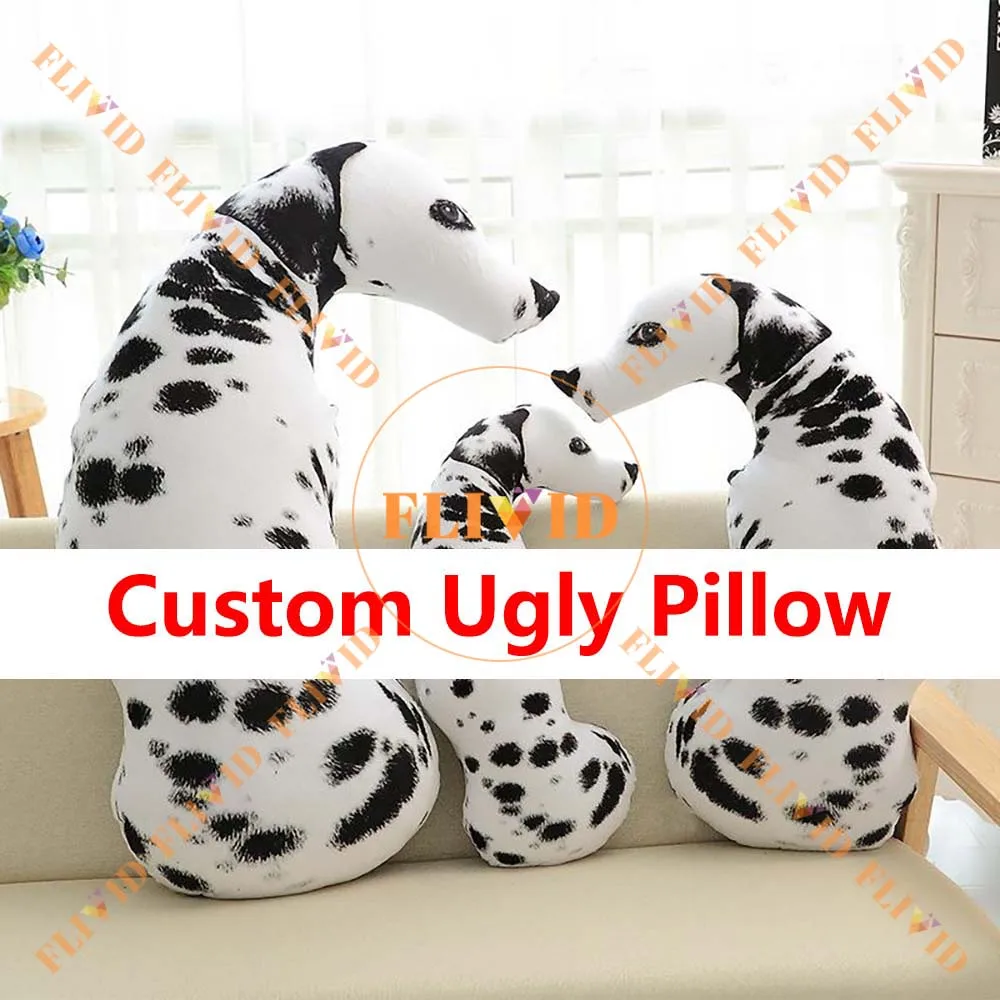 Custom Ugly Pet Dog Cat Animal Pillow,Customized 3D Pillows,Personalized Cushion,Pet Loss Memorial Birthday Gift,Pet Lover Gift
