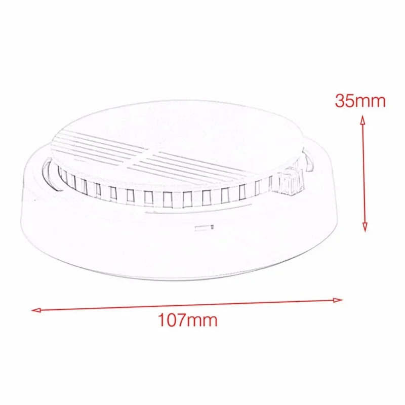 High Sensitive Smoke Sensor Detector Photoelectric Home Security System Cordless Wireless Smoke Tester Fire Alarm Equipment
