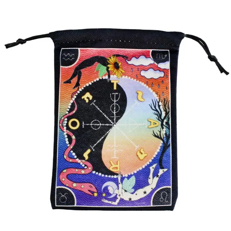 Tarot Card Bag Velvet Mini Drawstring Storage Bag Tarots Storage Bag Rune Dice Bag Jewelry Pouch Party Christmas Gift Pouch