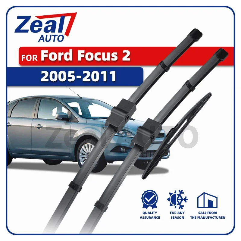 LHD Vorne Hinten Wischerblätter Für Ford Focus Fließheck 2 2,5 2005-2011 ST RS Windschutzscheibe Pinsel Zubehör 2006 2007 2008 2009 2010