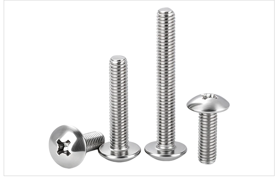 304 Edelstahl Truss-Phillips-Schrauben Kreuzschlitz-Pilzkopfschrauben Maschinenschrauben M3 M4 M5 M6 Befestigungselement JIS B1111T – Detail 7