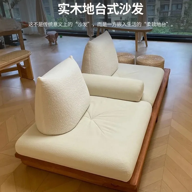 와비 샌디 윈드 거실 올 원목 소파 스트레이트 로우 더블 트리플 레저 로그 소파