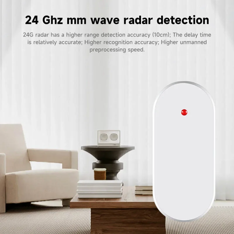

Для Tuya WiFi для Zigbee, миллиметровая волна, детектор присутствия человека, 24G, датчик дыхательной присутствия человека, детектор