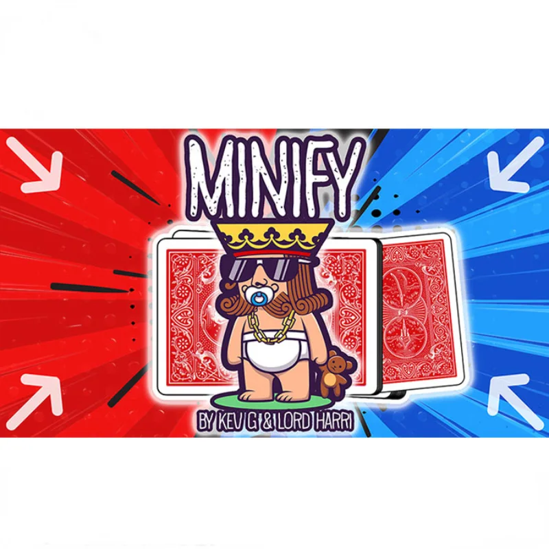 Minify By Kev G Gimmicks Magic Tricks The Selected Card Pop Out Minified Visual Poker Magia Close Up Illusions Mentalism Props