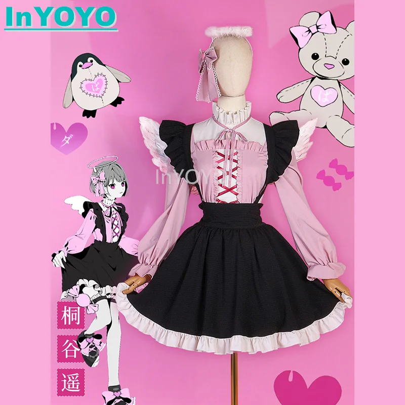 

InYOYO Kiritani Haruka Cosplay Costume PJSK Lovely Daily Clothing Uniform Shirt Skirt Women Role Play Halloween Party Outfit New