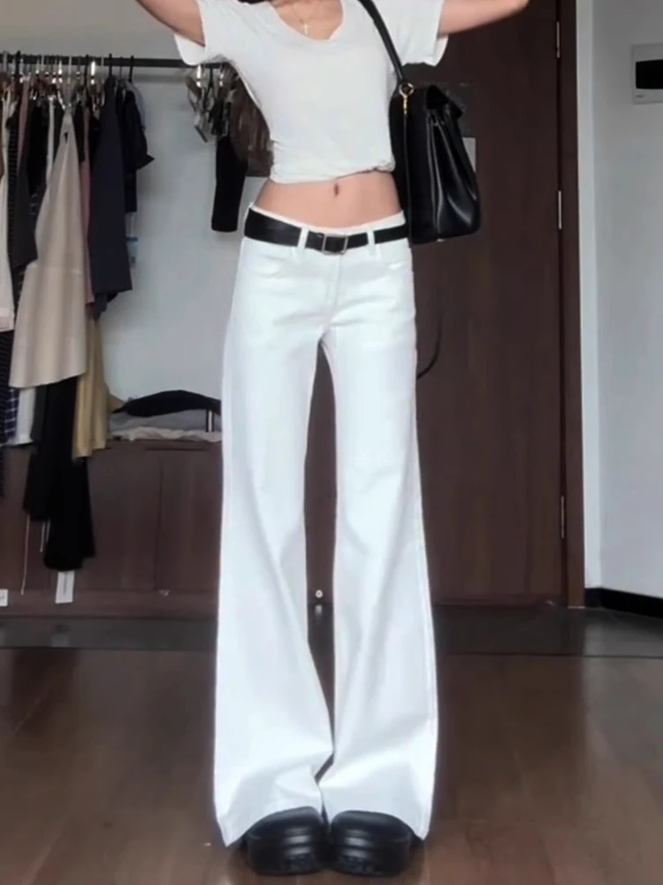 

American Sle Low Waist Bell Bot Jeans Women's Spring Summer New plus Size Slimming Pear ape Bell Pants Cotton Stretch ...