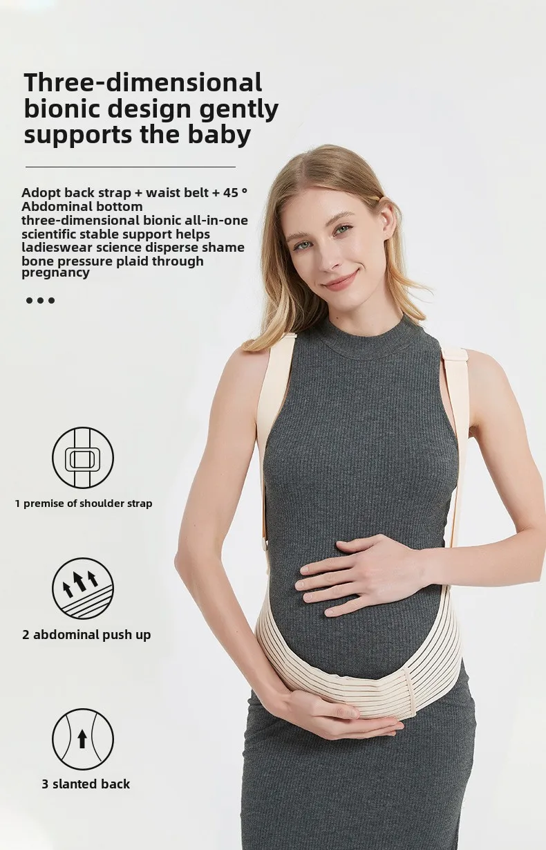 Maternity Belt with Back Support -  Belt  Mid To Late Pregnancy Alleviates Lower Back and Shoulder Pain Comfortable