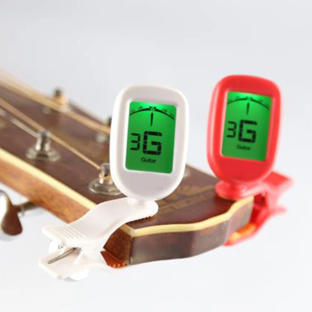 

Guitar Tuner Lcd Display Multiple Modes Portable Instrument Tuning Tool For Ukulele Bass Violin Folk Acoustic Durable Musical
