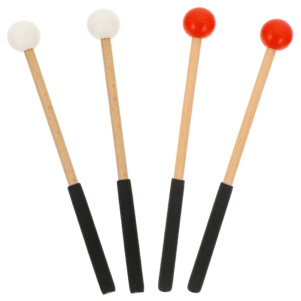 مطارق الماريمبا المطاطية الخشبية لأدوات قرع طبل اللسان تصميم جدار الطوب الأحمر أداء متين للمسرح