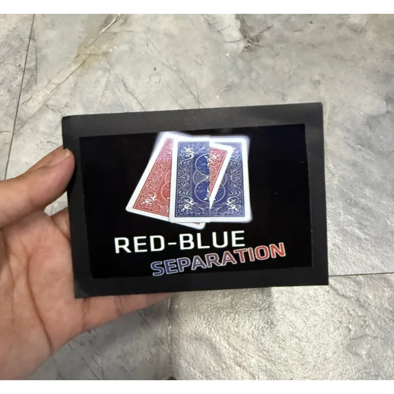 Red-Blue Separation Close Up Magic Trick Card Magic Magia Magie Magica Magicians Prop Accessory Illusion Gimmick Tutorial Games