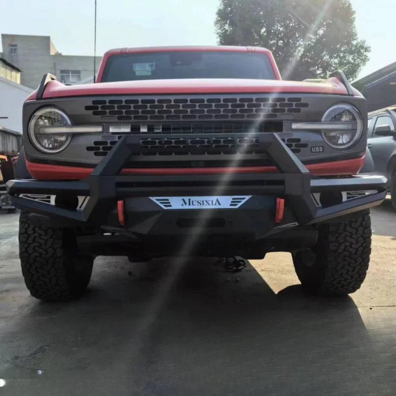 

Подходит для переднего бампера Ford Bronco 21-23, бампера для предотвращения столкновений Leima, конкурентоспособного переднего бампера, переднего бампера Leima