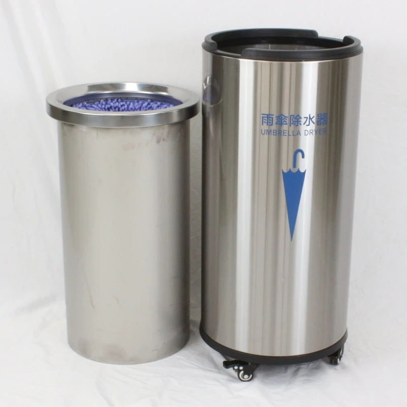 Eco-Friendly Stainless Steel Round Umbrella Dryer Machine Convenient for Hotels Restaurants Shopping Malls and Banks
