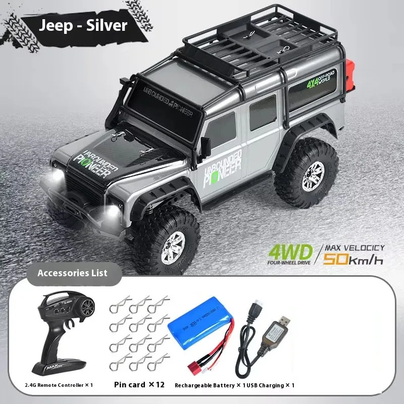 Huangbo 1:10 simulação em escala completa 2.4g controle remoto profissional rc tração nas quatro rodas brinquedo modelo de veículo de escalada off-road