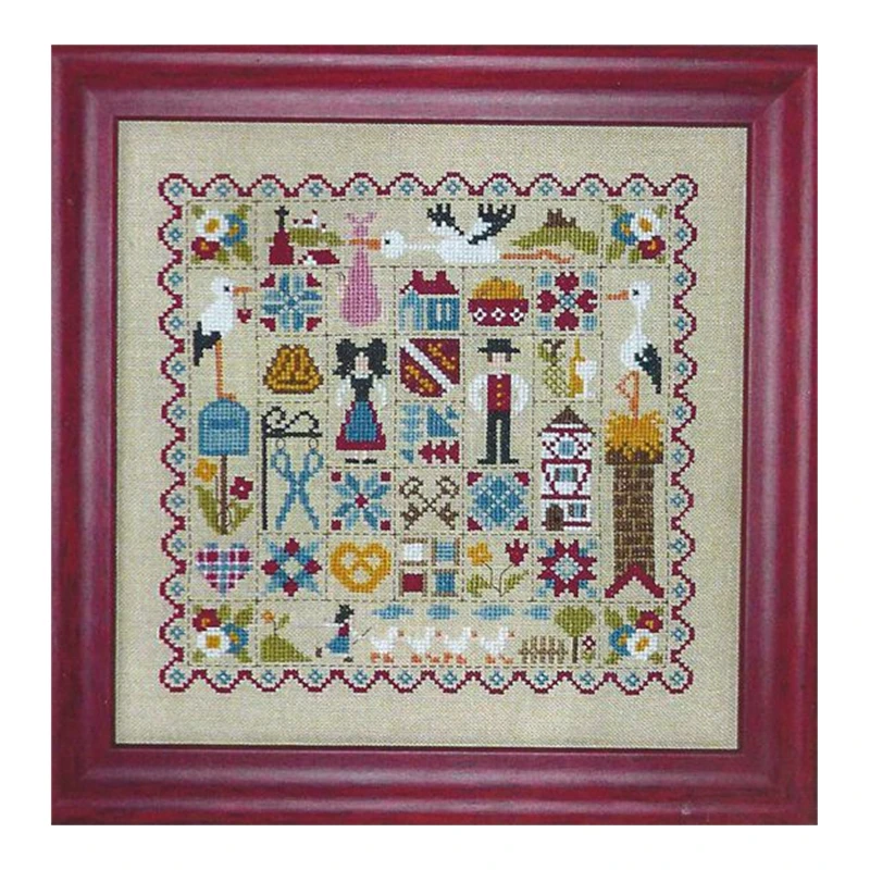 The Cross-Stitch Set 28CT, 18CT, 14CT and 11CT Can Be Selected as the Hand-Made Material Pack of Printed Fabric for Saga Festiva