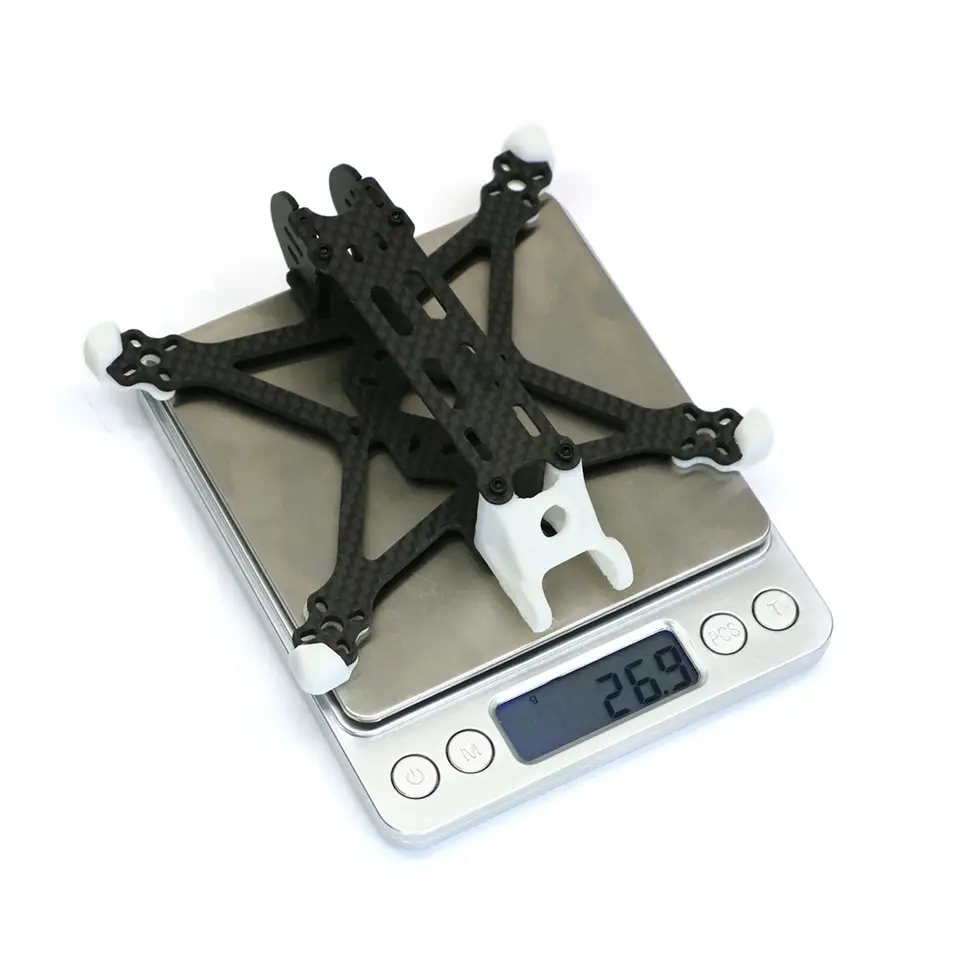 مجموعة إطار Angel25 2.5 بوصة 118 مم من ألياف الكربون لطائرات RC FPV Racing Quadcopter تدعم محرك بلا فرشات 1103 1104 1206 - 6