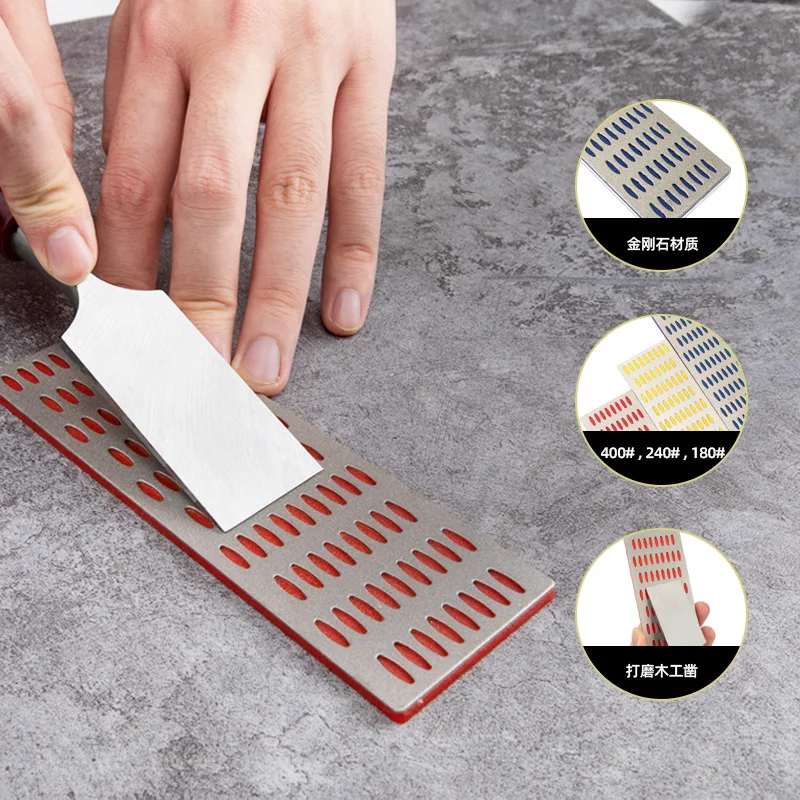 

3pcs Whetstone Sharpener Grinding Tool Durable Mesh Design Versatile Application Camping ScissorKnife Sharpening Stone Tool