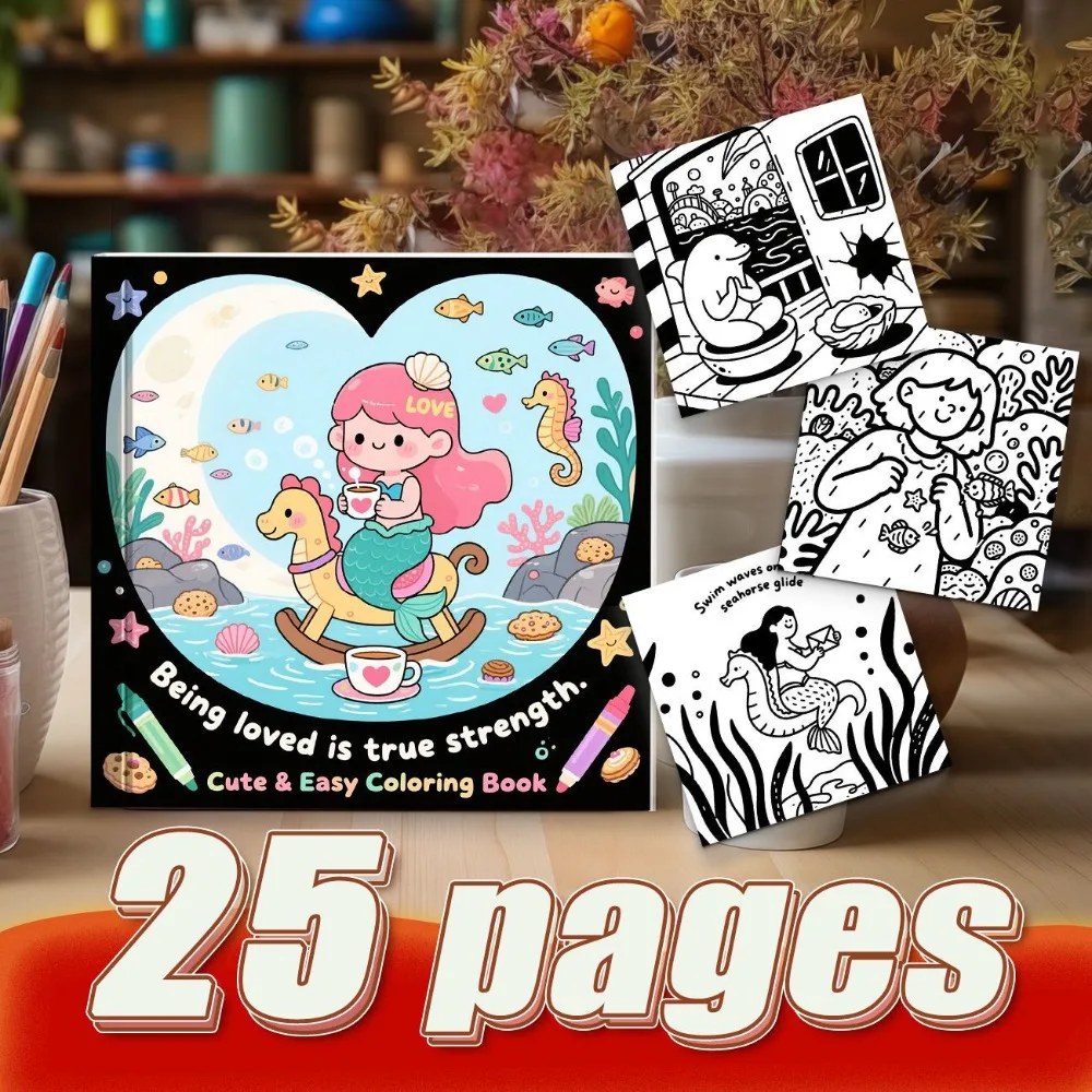 Dream Food Illustration Coloring Book For Adults Stress Relief And Relax DIY Creative Decoration With Smooth Coloring Paper