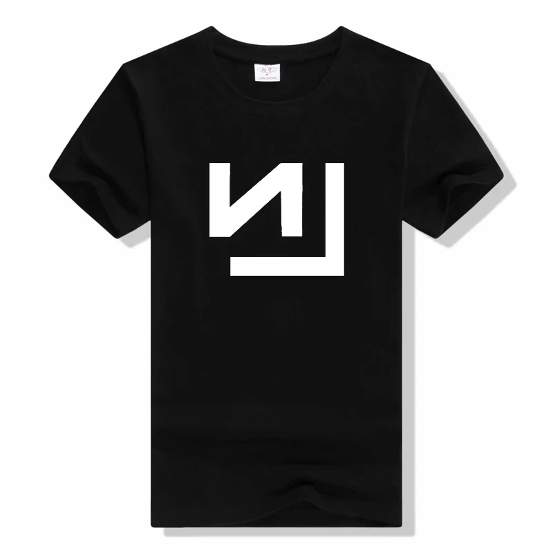 تي شيرت رجالي بأكمام قصيرة NIN American Industrial Rock Band Summer T-shirt Crewneck قميص صيفي جديد
