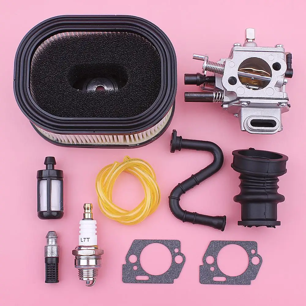 Kit collettore di aspirazione filtro aria carburante carburatore per Stihl MS660 066 064 motosega HS-320A [otson 1122 120 0623, 1122 120 0621