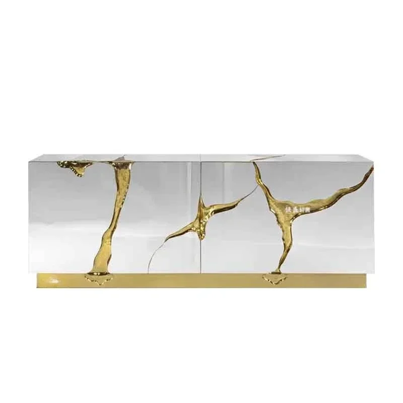 Italian side cabinet, light luxury high-end creative modern design locker