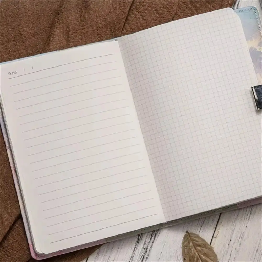 Fashion 180 Pages A5 Journal Notebook Protecting Secrets Thickened Diary Book Waterproof PU Leather Student Notepad Student