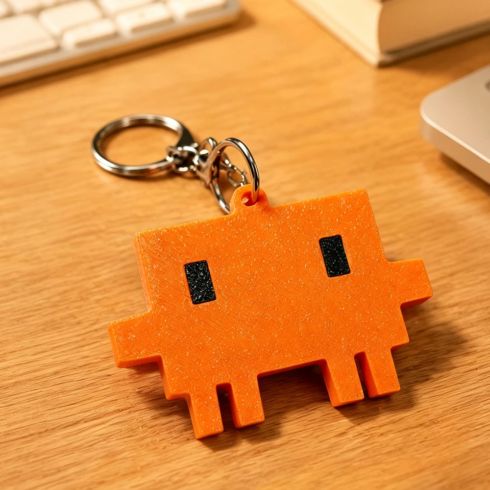 Claude Code Cosplay Keychain 3D Printing Keyring Pixel Style Pendant Bag Accessory Unisex Key Chain Party Props
