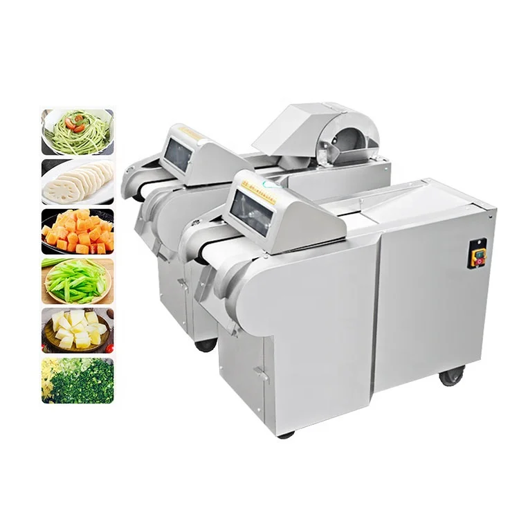 Commercial Automatic Cabbage Shred Vegetable Fruit Carrot Potato Dicing Cucumber Cube Onion Cutting Machine Vegetable Cutter