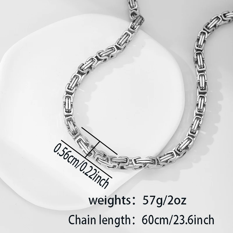 Heavy Metal Emperor Chain Street Hip-Hop Necklace – Fashionable, Cool and Versatile Necklace – Colourfast Chunky Chain