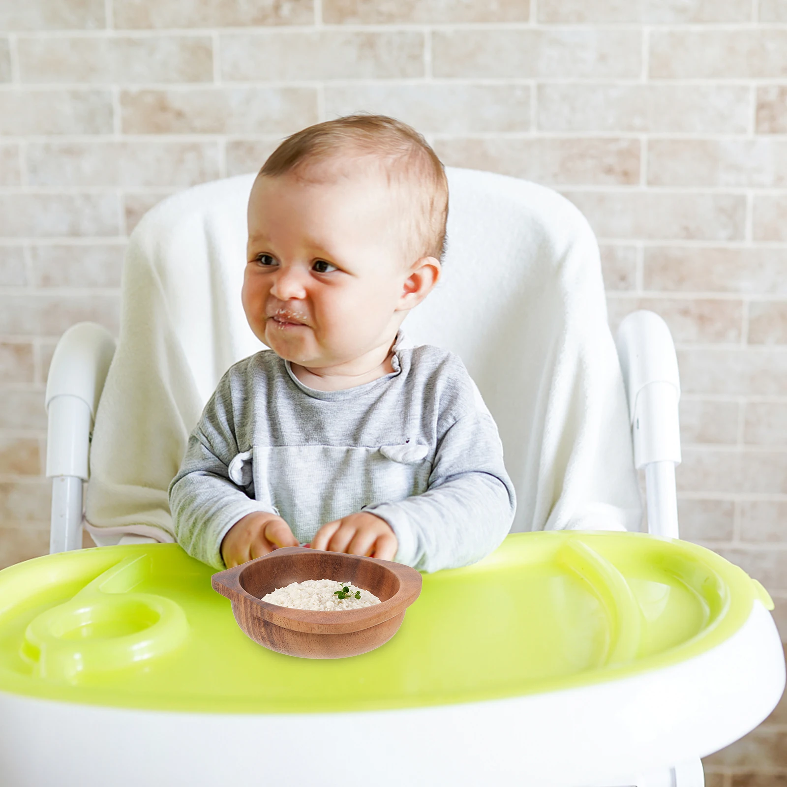 

Wooden Kids Easy Clean Soup Salad Multi Household Dessert Bowl function Dinner Reusable Home Compact Sturdy Food