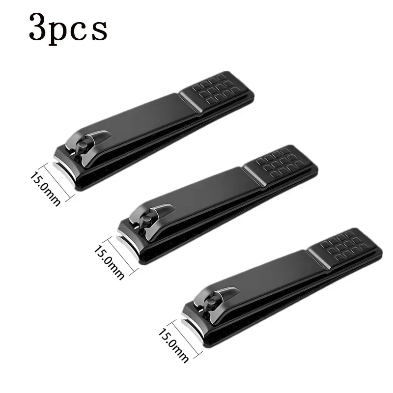 1/3/5 Stuks Zwarte Nagelknipper Roestvrij Staal Nagelsnijder Dikke Schaar Tang Teennagel Vingernagel Professionele Manicure trimmer