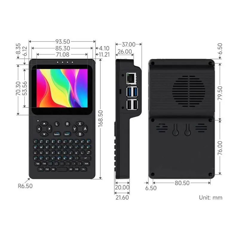 B29C-For Raspberry Pi Handheld Linux Terminal 3.5 Inch Touchscreen 640X480 Portable Development Console Without Battery view 6
