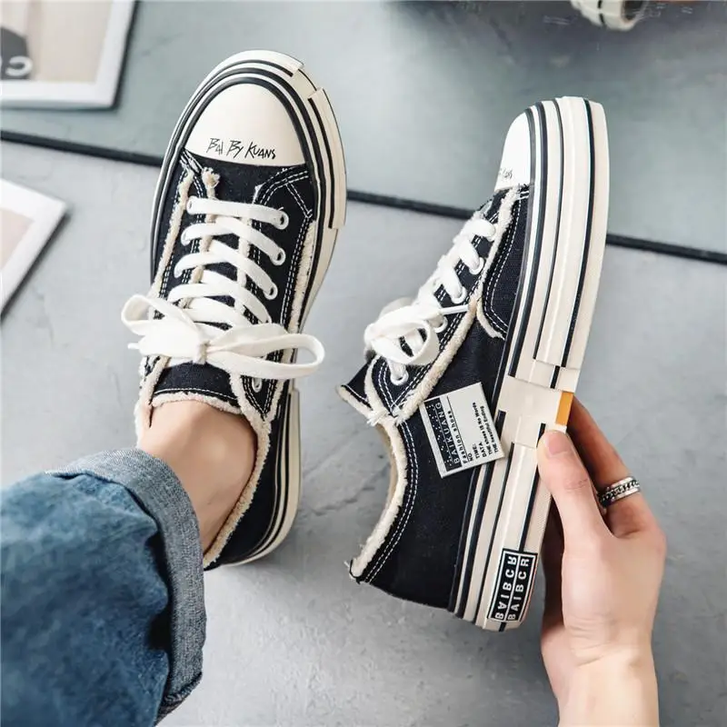 Canvas shoes 2026 canvas shoes men's casual shoes couple height increasing casual shoes autumn thick soled board shoes men