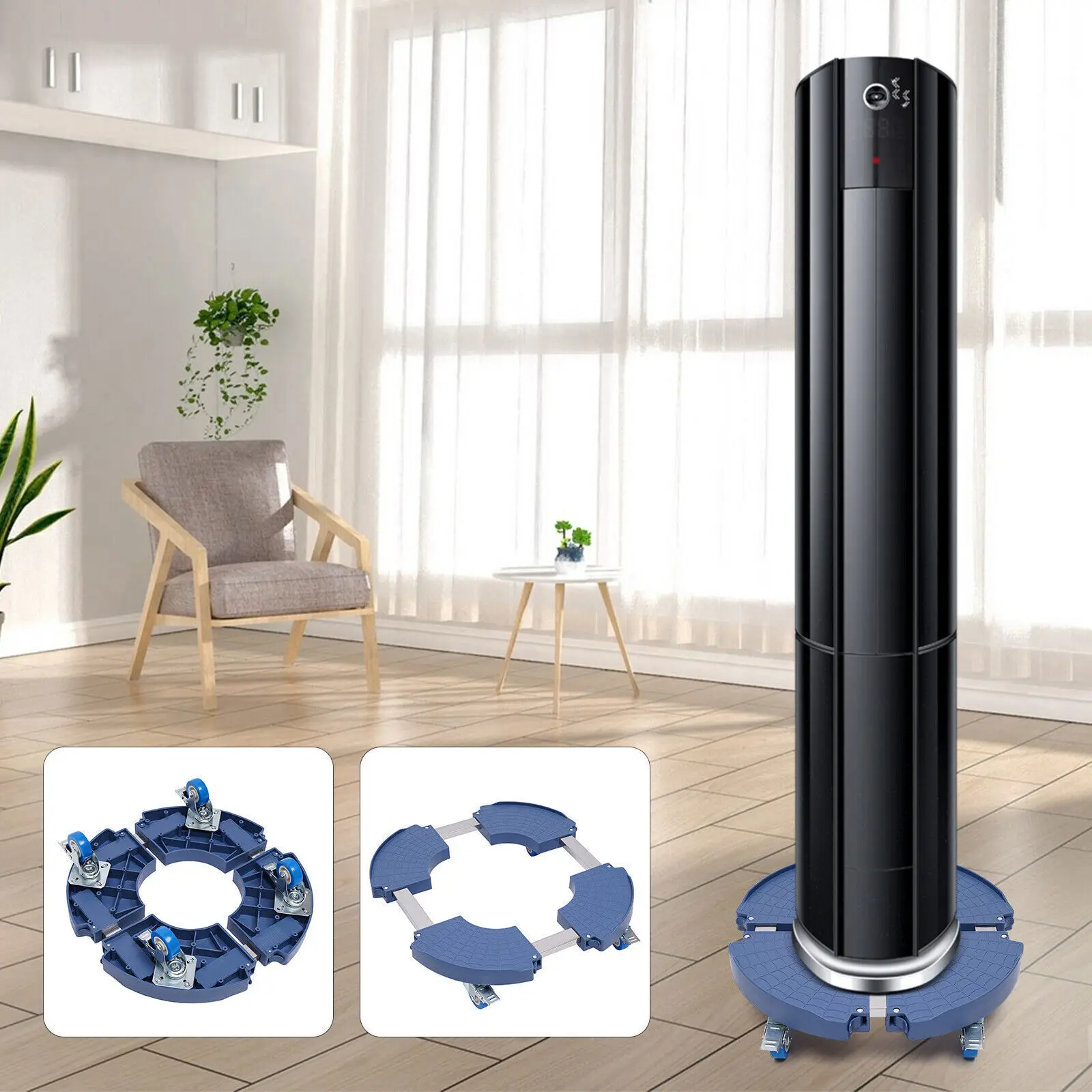 علبة نباتية شديدة التحمل مع عجلات مقاس قابل للتعديل بسعة 400 كجم لحماية الأرضية وسهولة التنقل للأجهزة والأواني