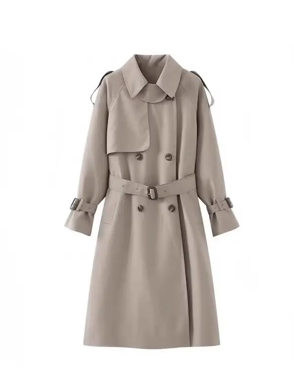 Chaqueta Cortavientos Informal para Mujer, Estilo Británico, Nueva Colección de Primavera-Otoño, Súper Linda, Mezcla de Algodón