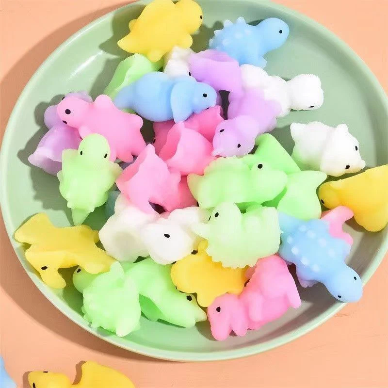 10/30Pcs Mochi Squishy Dinosaur Kawaii Stuff Squeeze Stress Toys Party Favors Kids Boys Girls Juguetes Antiestrés Para Niños