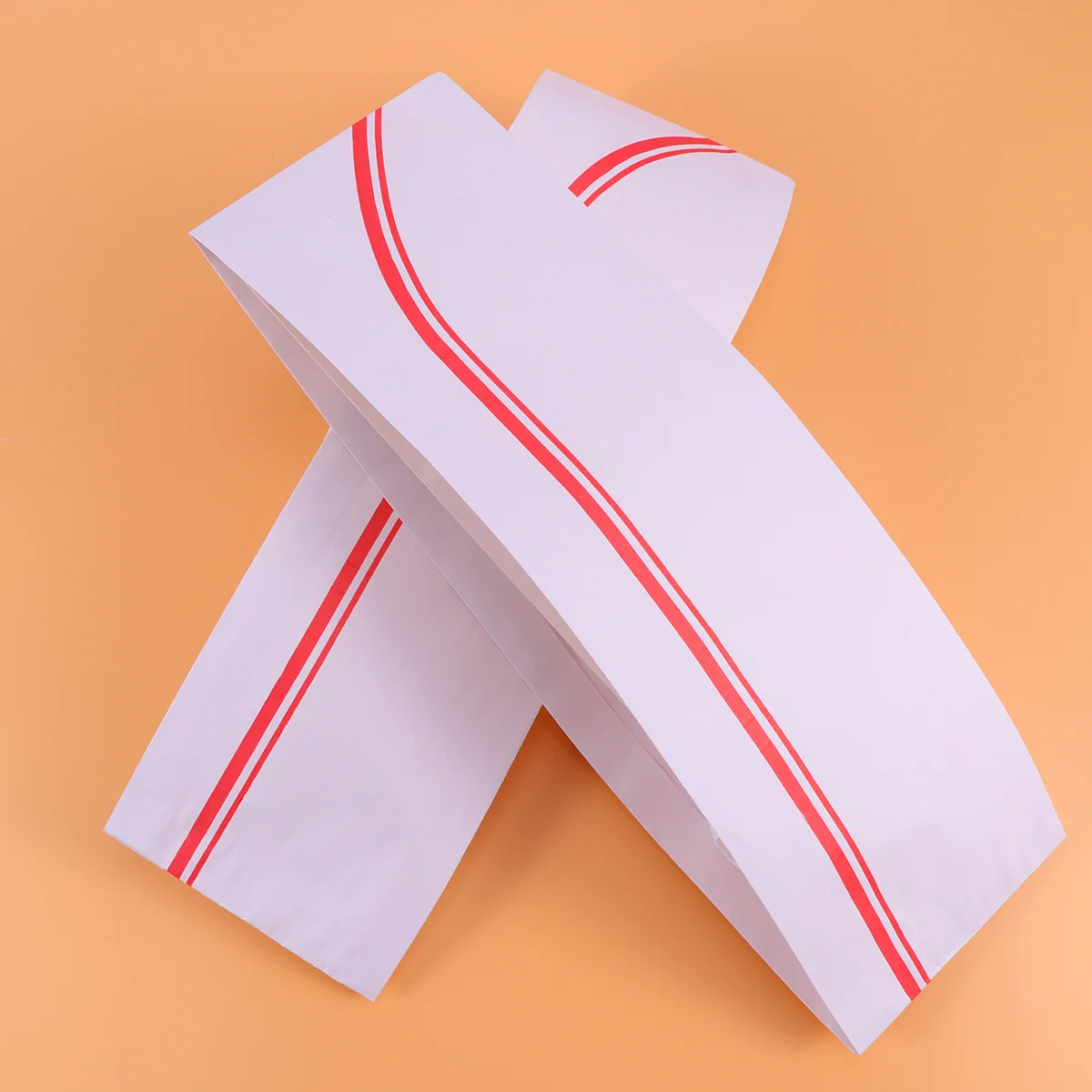 50pcs Disposable Chef Hats Lightweight Headgear Simple Kitchen Accessories for Cooks Red chef cap disposable chef cap