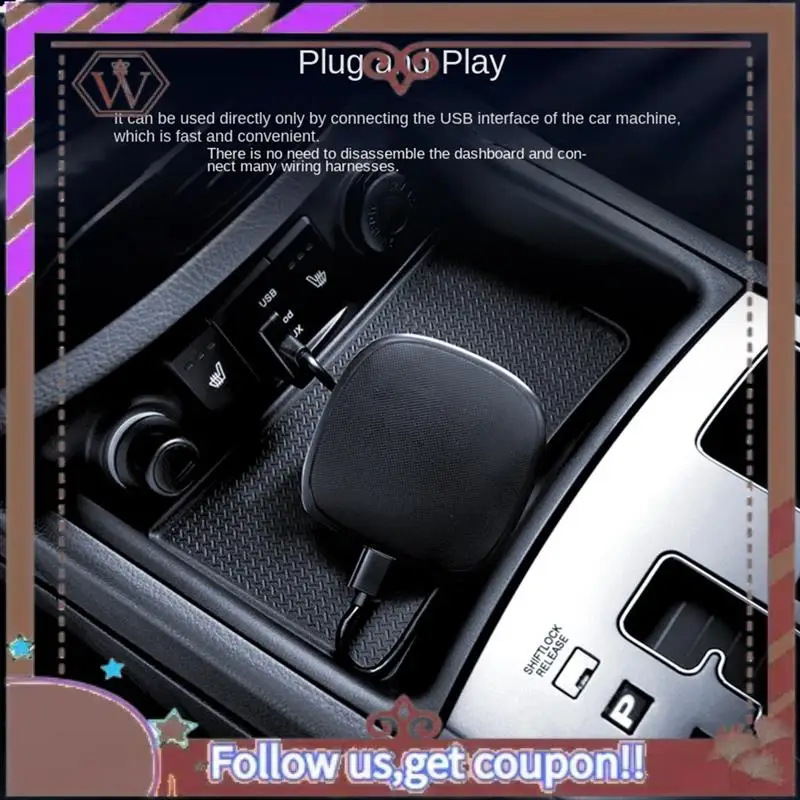 ABBG-Car محول 2 في 1 Carplay اللاسلكي Android محول محول لاسلكي Carplay Ai TV Box مع صندوق Carplay Ai السلكي