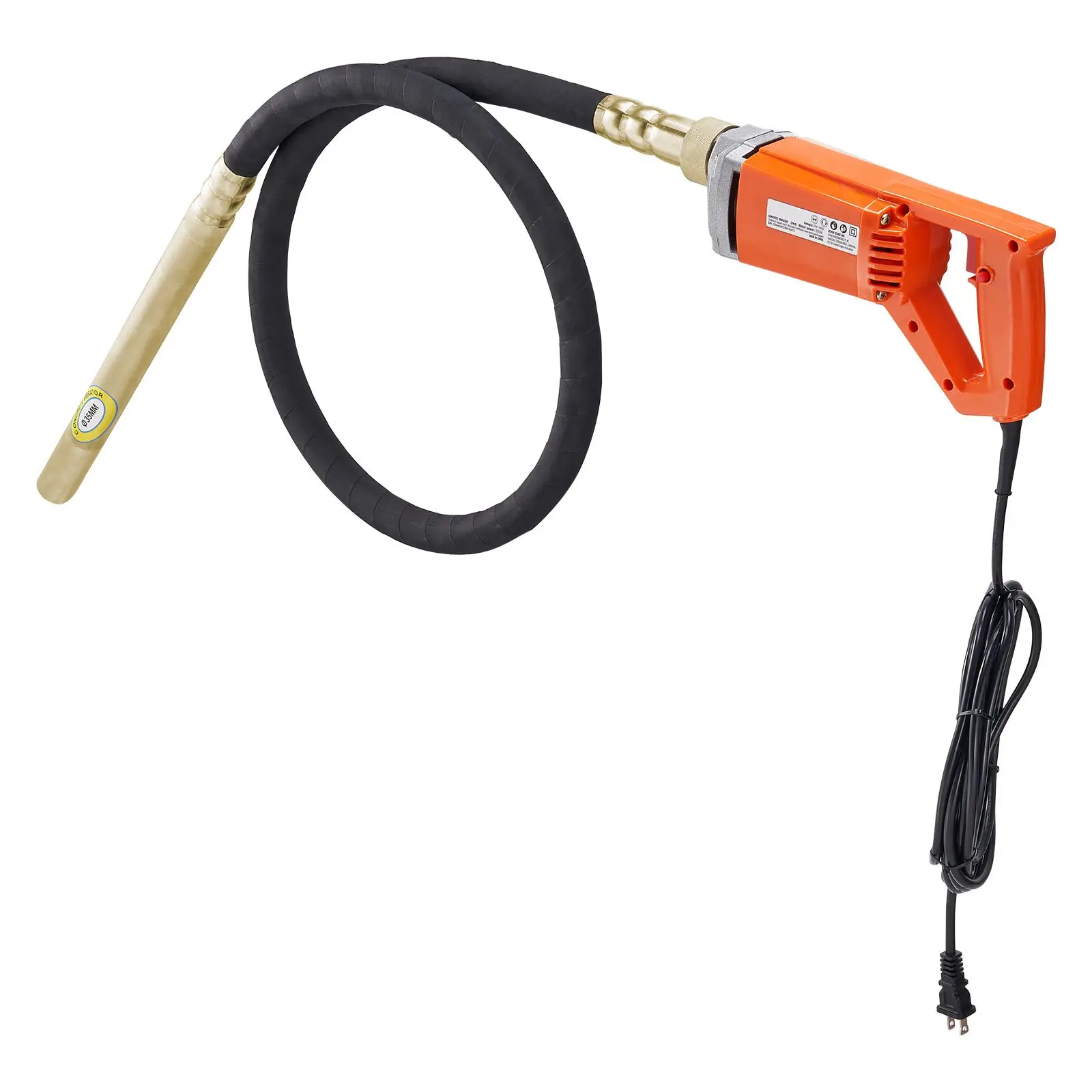 Handheld Concrete Vibrator, 800W Electric 13000 VPM, Vibrating Tool With 6.6ft / 2m Shaft Rod, Portable Pencil Cement Remove Air