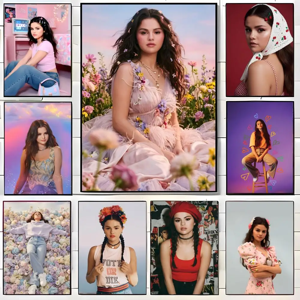 celebrity S-Selena Gomez Poster Wall art print art suitable for living room bedroom bar parlor home decor gift