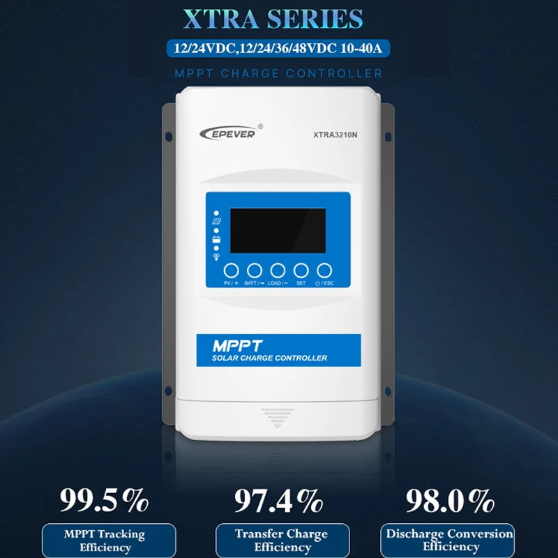 

EPEVER XTRA1206N G3 BLE XTRA1210N G3 BLE 10A Solar Charge Controller 12V 24V MPPT Controller With Bluetooth Module