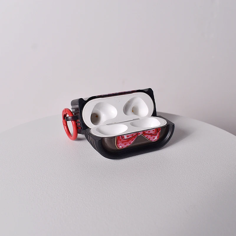 حافظة على شكل قوس الكرز لأجهزة Apple Airpods Pro 3 1st 2nd 3rd غطاء الجيل لأجهزة Airpods 4 2 Gen New Air Pods غطاء حماية