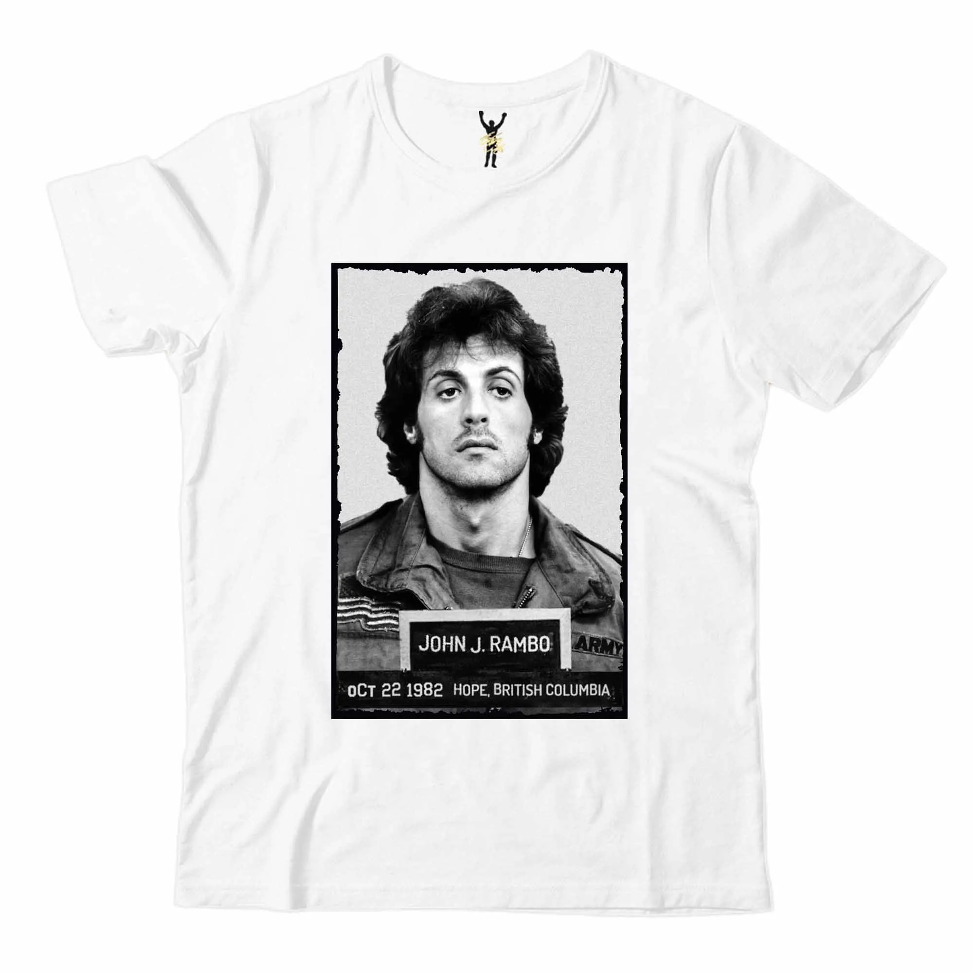 Men's John Rambo-Inspired T-Shirt - Iconic Movie Graphic with Rambo Signature & 'Hope ' Print - Casual Short Sleeve Summer Tee view 2
