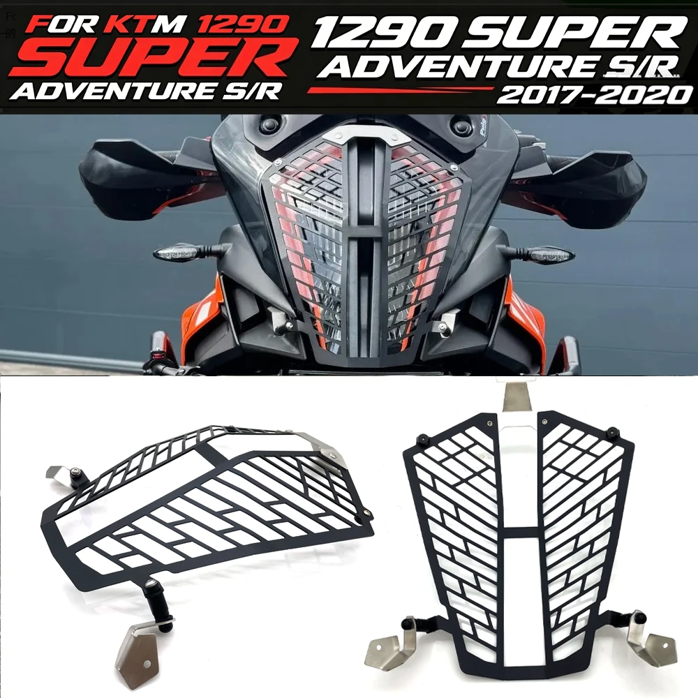 

For 1290 SUPER ADVENTURE R 1290 Super ADV S 1290ADV 2017-2020 Motorcycle Accessories CNC Headlight Grill Guard Cover Protector
