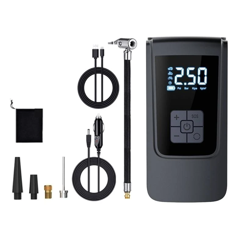 

Electric Air Compressor Quick Inflating 7.4/12V Handheld Air Tyre Inflator